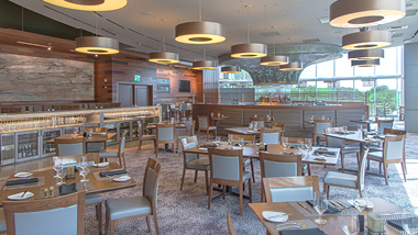 Picture of the inside of Prism Restaurant