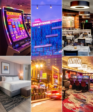 Hollywood Casino at Greektown collage of images